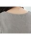 cheap Women&#039;s Blouses &amp; Shirts-Women&#039;s White/Black/Gray Blouse, Round Neck Long Sleeve Lace And Mesh Stitching Layered Hem