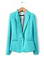 cheap Women&#039;s Blazer&amp;Suits-Women&#039;s Regular Blazer, Solid Colored Long Sleeve Cotton Blue / Pink / Light Blue