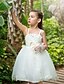 cheap Flower Girl Dresses-Princess Ankle Length Flower Girl Dress Wedding Party Cute Prom Dress Chiffon with Bow(s) Fit 3-16 Years
