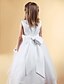 cheap Flower Girl Dresses-A-Line / Princess Floor Length Flower Girl Dress - Satin / Tulle Sleeveless Jewel Neck with Beading / Appliques / Bow(s) by LAN TING BRIDE®