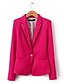 cheap Women&#039;s Blazer&amp;Suits-Women&#039;s Regular Blazer, Solid Colored Long Sleeve Cotton Blue / Pink / Light Blue
