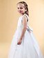 cheap Flower Girl Dresses-A-Line / Princess Floor Length Flower Girl Dress - Satin / Tulle Sleeveless Jewel Neck with Beading / Appliques / Bow(s) by LAN TING BRIDE®