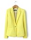 cheap Women&#039;s Blazer&amp;Suits-Women&#039;s Regular Blazer, Solid Colored Long Sleeve Cotton Blue / Pink / Light Blue