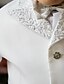 Недорогие Нарядные костюмы для мальчиков-Белый Комбинирование ткани (полиэфир/хлопчатник) Детский праздничный костюм - 5 Включает в себя Куртка Брюки Жилет Рубашка Бабочка