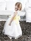 preiswerte Kleider für die Blumenmädchen-Prinzessin Boden-Länge Blumenmädchenkleid Erstkommunion Süßes Ballkleid Satin mit Schärpe / Band Fit 3-16 Jahre