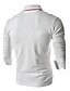 cheap Men&#039;s Polos-Debe Men&#039;s Lapel Neck Polka Dots Long Sleeve T-Shirt