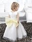 cheap Flower Girl Dresses-Princess Floor Length Flower Girl Dress First Communion Cute Prom Dress Satin with Sash / Ribbon Fit 3-16 Years