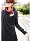 cheap Women&#039;s Coats &amp; Trench Coats-Women&#039;s Cowl Fall Coat Long Solid Color Daily Streetwear Wool Black / Winter