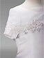 cheap Flower Girl Dresses-Princess / A-Line Floor Length Wedding / First Communion Flower Girl Dresses - Satin Short Sleeve Jewel Neck with Beading / Appliques / Spring / Summer / Fall / Winter