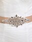 cheap Party Sashes-Satin Wedding / Party / Evening Sash With Rhinestone Women&#039;s Sashes