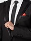 voordelige Tuxedo -pakken-Smokings Getailleerd / Standaard pasvorm Kraag / Smalle inkeping / Punt Eén knoop / Single Breasted een knoops Katoen / Wol &amp; Polyester Blend Effen / Modieus