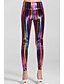 halpa Leggingsit-Women&#039;sEmpire Vyötärö Fluorescent Rainbow Leggingsit