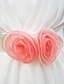 preiswerte Kleider für die Blumenmädchen-Prinzessin Knie-Länge Blumenmädchenkleid Süßes Ballkleid Satin mit Blume Fit 3-16 Jahre