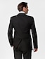 voordelige Tuxedo -pakken-Smokings Getailleerd / Standaard pasvorm Kraag / Smalle inkeping / Punt Eén knoop / Single Breasted een knoops Katoen / Wol &amp; Polyester Blend Effen / Modieus