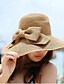 billige Kvindehatte-Dame Vintage hat Klassisk Stil,Helfarve / Stråhat / Sommer / Hat og hue / Solhat