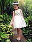 preiswerte Kleider für die Blumenmädchen-Prinzessin Knie-Länge Blumenmädchenkleid Süßes Ballkleid Satin mit Schleife(n) Fit 3-16 Jahre