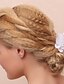 billiga Bröllopshuvud-tyg bomull blommor headpiece bröllopsfest elegant feminin stil