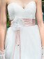 olcso Menyasszonyi ruhák-A-vonalú Esküvői ruhák Szív-alakú Seprő uszály Csipke Tüll Pánt nélküli Aranyos val vel Csokor Pántlika / szalag Gyöngydíszítés 2021