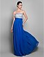cheap Prom Dresses-Sheath / Column Beautiful Back Prom Formal Evening Military Ball Dress Sweetheart Neckline Sleeveless Floor Length Chiffon with Ruched Beading 2020