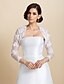 cheap Wraps &amp; Shawls-Long Sleeve Coats / Jackets Lace Wedding / Party Evening Wedding  Wraps With