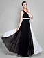 cheap Evening Dresses-A-Line White Prom Formal Evening Dress V Neck V Back Sleeveless Floor Length Chiffon with Pleats 2022