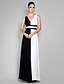 Χαμηλού Κόστους Βραδινά Φορέματα-Γραμμή Α Άσπρο Φόρεμα Χοροεσπερίδα Επίσημο Βραδινό Μακρύ Αμάνικο Λαιμόκοψη V Σιφόν V Πίσω με Πλισέ 2024
