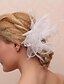 cheap Headpieces-Women&#039;s Flower Girl&#039;s Feather Tulle Imitation Pearl Headpiece-Wedding Special Occasion Outdoor Flowers