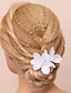 billige Bryllupshodeplagg-stoff bomull blomster headpiece bryllupsfesten elegant feminin stil
