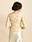 baratos envoltórios de convidados de casamento-Coats / Jackets Taffeta Wedding / Party Evening / Casual Wedding  Wraps With Flower