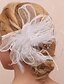 cheap Headpieces-Women&#039;s Flower Girl&#039;s Feather Tulle Imitation Pearl Headpiece-Wedding Special Occasion Outdoor Flowers