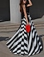 cheap Women&#039;s Dresses-Women&#039;s Sexy Dress,Striped Maxi Sleeveless Summer Micro-elastic Thin