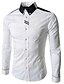 abordables Hauts de Homme-Chemise Homme, Couleur unie Travail