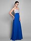 cheap Prom Dresses-Sheath / Column Beautiful Back Prom Formal Evening Military Ball Dress Sweetheart Neckline Sleeveless Floor Length Chiffon with Ruched Beading 2020