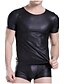 cheap Men&#039;s Exotic Underwear-Men&#039;s Normal Touch of Sensation Round Undershirt Solid Colored Pure Color