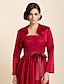cheap Wraps &amp; Shawls-Long Sleeve Coats / Jackets Satin Party Evening With