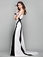 preiswerte Abendkleider-A-Linie Elegant Formeller Abend Kleid Trägerlos Ärmellos Bodenlanger Rock Jersey mit 2021