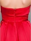 cheap Prom Dresses-Ball Gown Elegant Dress Quinceanera Prom Floor Length Sleeveless Strapless Satin with Bow(s)