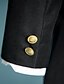 preiswerte Smokings und Anzüge-Schwarz / Elfenbein Polyester Ring-Träger Anzug - 5 Enthält Jacket / Schärpe / Hemd