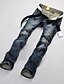 cheap Men&#039;s Pants-Casual Jeans Pants - Solid Colored Dark Blue