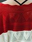 cheap Women&#039;s Sweaters-Women&#039;s Summer Contrast Color Hollow Batwing-sleeved Blouse Smock Knitwear
