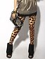 billige Leggings-kvinders elastisk leopard mønster leggings