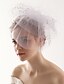 cheap Wedding Veils-Wedding Veil Four-tier Blusher Veils 10-20cm Tulle White A-line, Ball Gown, Princess, Sheath/ Column, Trumpet/ Mermaid