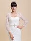 cheap Wraps &amp; Shawls-Long Sleeve Coats / Jackets Lace Wedding / Party Evening Wedding  Wraps With