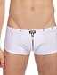 voordelige Herenslips Ondergoed-Heren Super Sexy Boxer shorts Effen 1 Stuk Wit Zwart Rood M L XL