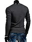 abordables Tops de Hombre-Hombre Camiseta Delgado Un Color / Manga Larga