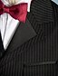 levne Obleky pro nositele prstenů-Černá / Slonová kost Polyester Oblek pro mládence - 5 Obsahuje Sako / pas / Tričko
