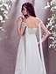 cheap Wedding Dresses-A-Line Off Shoulder Court Train Chiffon Made-To-Measure Wedding Dresses with Beading by LAN TING BRIDE® / Sparkle &amp; Shine