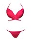 levne Bikini a plavky-Dámské Plavky Bikiny Plavky Černá Bílá Růžová Červená Na ramínkách Plavky