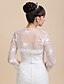 cheap Wraps &amp; Shawls-Long Sleeve Coats / Jackets Lace Wedding / Party Evening Wedding  Wraps With