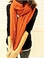 preiswerte Schals für Damen-Unisex Freizeit Winter Strickware Schwarz Orange Gelb Rot